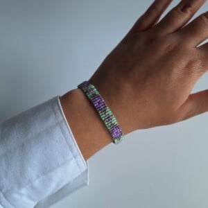 Geweven kralen armband 'Magic carpet'