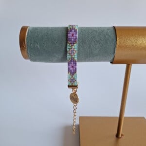 Geweven kralen armband 'Magic carpet'