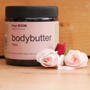 Handmade Bodybutter met werkzame kruiden- Roos