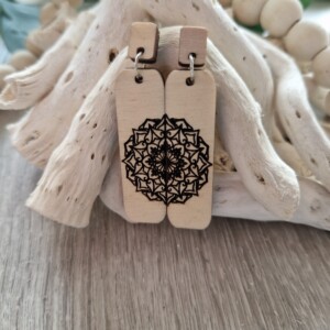 Oorbellen met mandala design