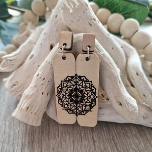 Oorbellen met mandala design