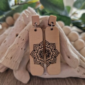 Oorbellen met mandala motief