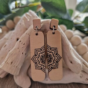 Oorbellen met mandala motief