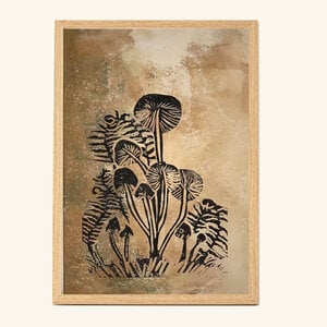 Print paddestoelen