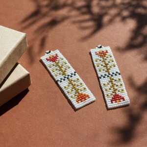 Wonderland | Handgeweven Miyuki Kralen Oorbellen met Bloemen