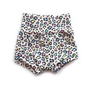 Leopard pastel bummies / kort broekje