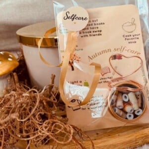 2 mini selfcare jars met positieve quotes Herfst