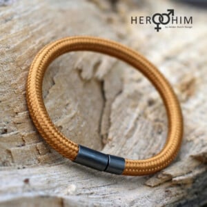 Armband van Textielsnoer - Goldy