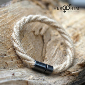 Armband van Textielsnoer - Twisted Jute