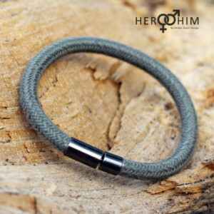 Armband van Textielsnoer - Vintage Green