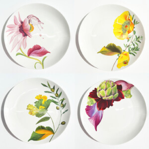 Botanical Wonders - Set van 4 dinerborden
