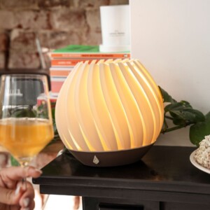 Brede Nautilus - Duurzame Tafellamp in Wit, Roze of Groen