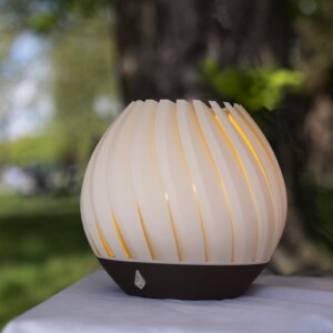 Brede Nautilus - Duurzame Tafellamp in Wit, Roze of Groen