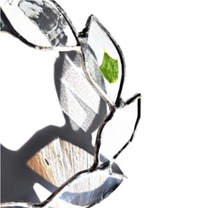 Kerstkrans glas in lood