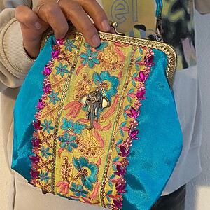 Vintage schoudertas in Indiaanse style.