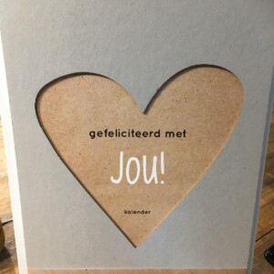 Zinvol verjaarskalender 'GEFELICITEERD met JOU!' of 'KnUS'