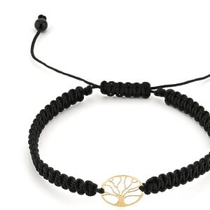 14 karaat geelgouden Levensboom armband