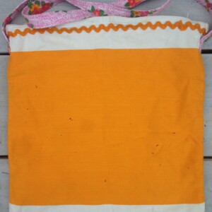 Appeltjes tas van gerecyclede stoffen