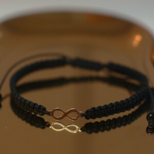 Armband met 14 karaat geelgouden Infinity