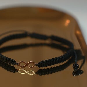 Armband met 14 karaat geelgouden Infinity