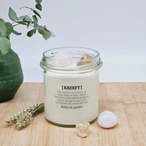 DIY pakket - Sterrenbeeld geurkaars met edelsteen - Kreeft