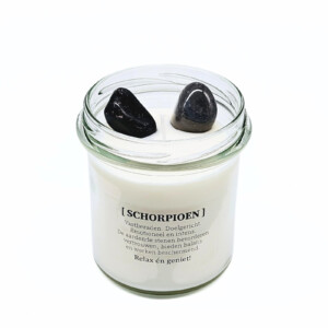 DIY pakket - Sterrenbeeld geurkaars met edelsteen - Schorpioen