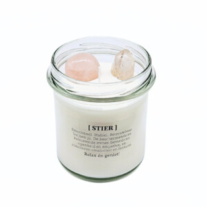 DIY pakket - Sterrenbeeld geurkaars met edelsteen - Stier