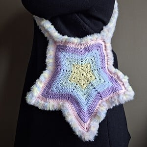 Gehaakte tas 'Pastel star'