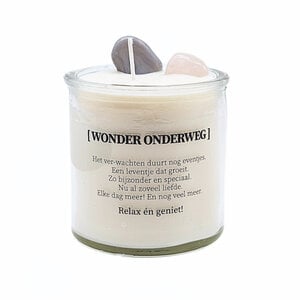 Geurkaars met edelstenen - Wonder onderweg!