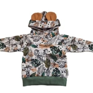 Capuchon- sweatshirt- safari-dieren