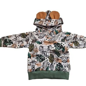 Capuchon- sweatshirt- safari-dieren