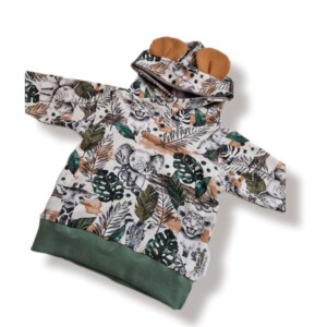 Capuchon- sweatshirt- safari-dieren
