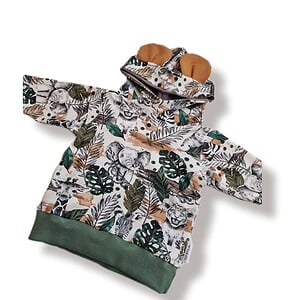 Capuchon- sweatshirt- safari-dieren