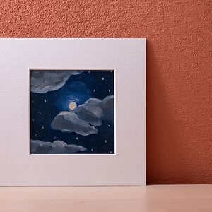 Klein schilderij nacht