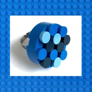 Lego ring in Delfts Blauw kleuren