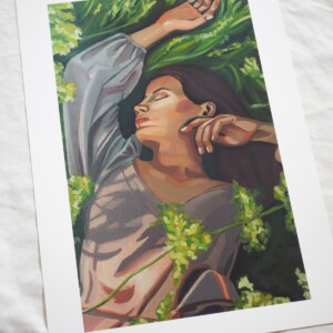 Print serenity in the grass