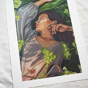 Print serenity in the grass