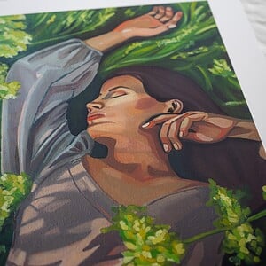 Print serenity in the grass