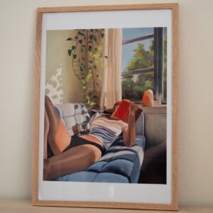 Print tranquil reading