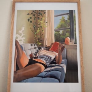 Print tranquil reading