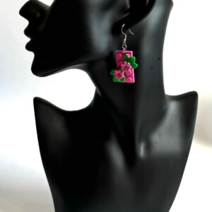 Roze bloemetjes oorbellen van LEGO