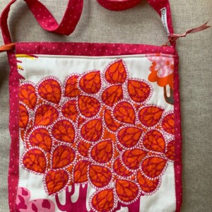 Roze tas met panda voering