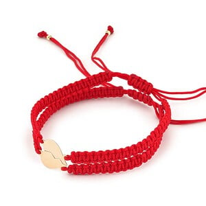 Set armbanden met 14 karaat goud Hartjes