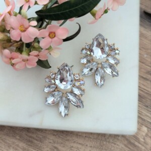 Strass spark oorbellen