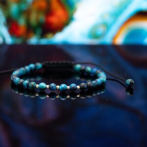 Tijdloze Armband met Blauwe Tijgeroog en 14 Karaat Gouden Kralen 2 mm, voor vrouwen en mannen, ideaal als cadeau