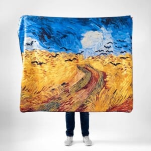 Vincent van Gogh Tarweveld Deken | Artistieke Polar Plaid | Gezellig & Duurzaam