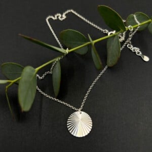Zilver ketting met cirkel 925