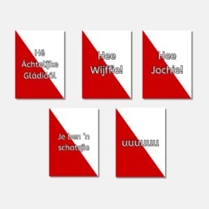 Ansichtkaarten Utrechtse uitspraken