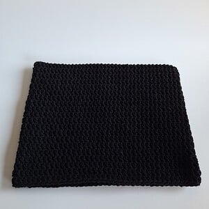 Gehaakte muts 'Basic black'