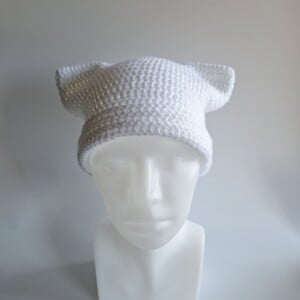 Gehaakte muts 'Basic white'